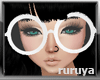 [R] Pretty White Glasses