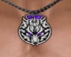 Purple Wolf Necklace/M