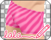 Lala DStripe Shorts Pink