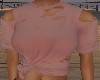 [K] Pink Ripped Tee