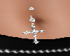 cross belly piercing