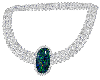 Teal Opal/Silver Necklac