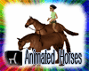 Animated Brown Horses