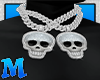 Skull Emoji Dual Chain M