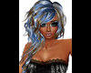 long hair blue silver