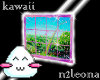 window kawaii pink