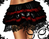 Red Black Lace Skirt