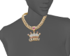 Queen Chain with Pink Je