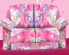 Pink Jeweled Couch