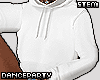 !! Stem White Hoodie