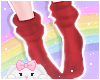🌙 Fluffy Socks Red