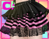 c: pink+blk punk skirt