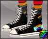 :S RainbowStocking Shoes