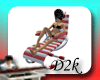 D2k-Red/White poolchair