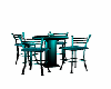 (C)Teal Table and chairs