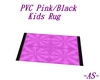 PVC PInk/BLK Kids Rug