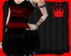 Black Red Party Dress