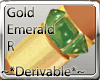 !*Gold Emerald Right*!