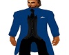 blue 3 piece suit