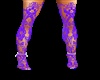 thigh high purple lace 
