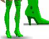stripes green&green heel
