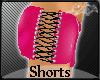 [N] Amey Pvc Pink Shorts