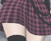 plaid skirt / pink