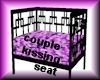 couple kissing seat