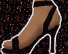 sparkly black heels
