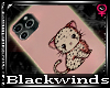 BW|Pink Kitten Iphone 11