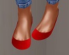 Basic Red Flat Shoes