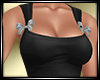 LS~OPEN TOP BLK/GRY BOWS