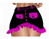 FALDA SEXI NEGRA Y ROSA
