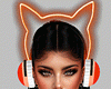 Headphone Neon Orange