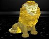 (S) Golden Lion Statue