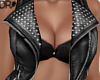DR- Leather vest + bra