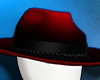 Ombre' Fedora Red & Blk