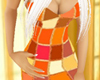 Orange Pattern Dress