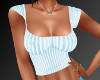Claudia Blue Striped Top