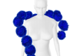 [MM] Blue PomPom Scarf
