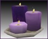 ~D~ Purple Candle Trio