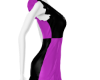 VU+ Black Fuchsia Dress