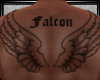 Falcon Back Tattoo M REQ