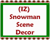 (IZ) Snowman Scene Decor