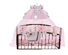 Brwn Crib Pink Butterfly