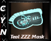 Teal ZZZ Mask