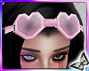 !! Pink Heart Goggles