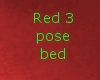 Red 3 pose bed (furry)