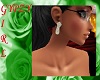 Rose Earrings [wht]