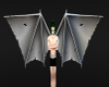 (K)Gray Vamp/demon Wings